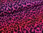 Preview: French Terry Digital Leo Regenbogenstreifen Pink